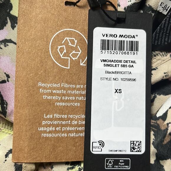 NWT Vero Moda Chaddie Camisole Size XS - Picture 6 of 7